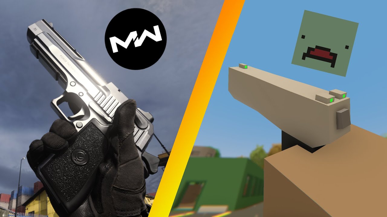 Call of Duty Modern Warfare Guns VS. Unturned Guns - Weapon Comparison