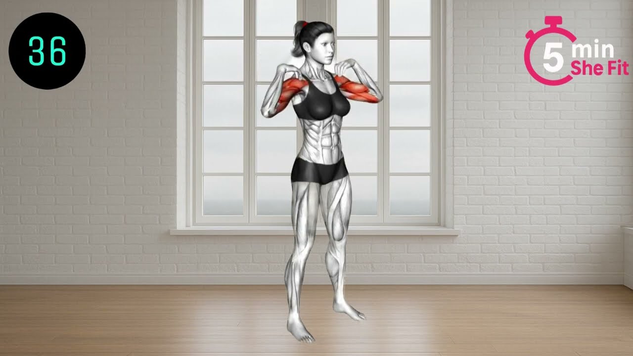 5 MIN  Standing Workout| How To Lose Arm Fat in 2026