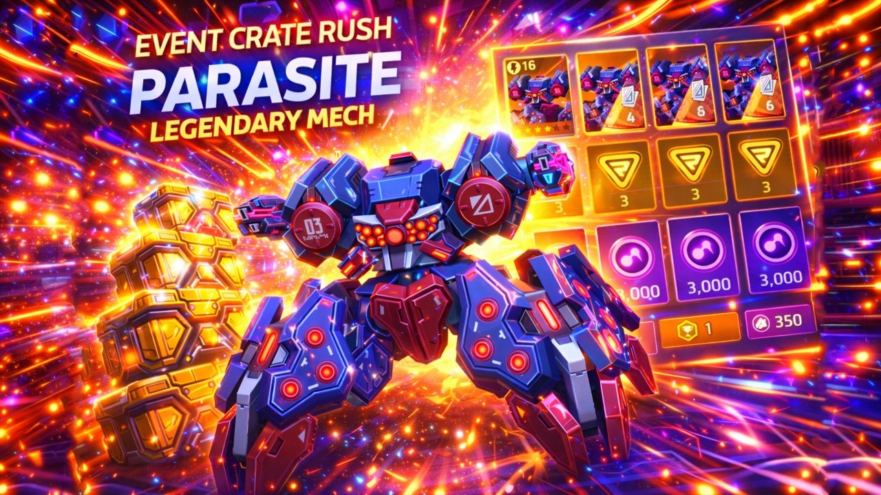 NEW EVENTS & CRATE RUSHES ARE INSANE?! Worth Grinding or Skip? 😱🔥 | Mech Arena