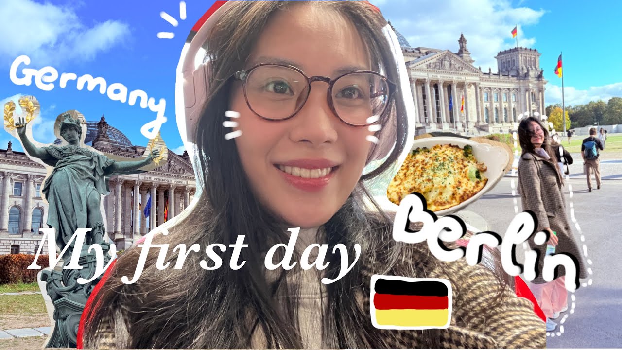 Ngày đầu tiên đến Đức, ngắm Berlin's light 🇩🇪 Du học Đức vlog | First day' Berlin, Germany