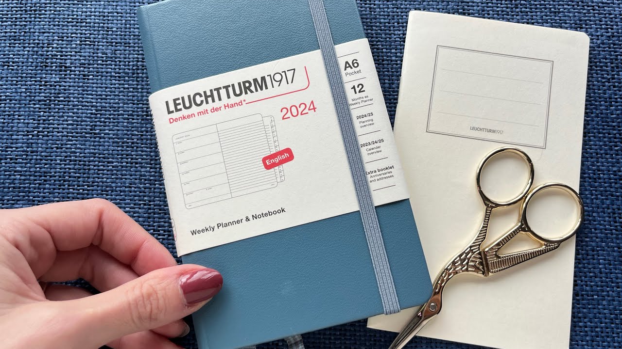 Relaxing unboxing of Leuchtturm1917 2024 weekly planner & notebook A6 pocket 💝📒