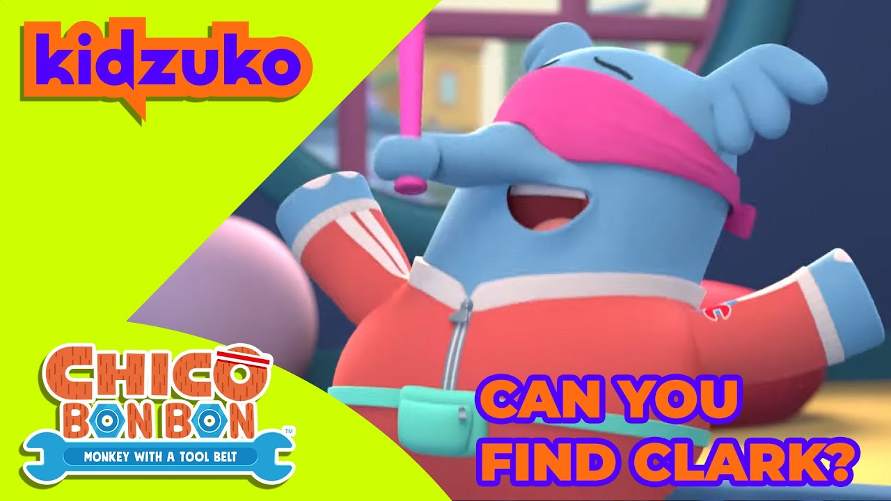 👀🐘 Can You Find Clark? 🐘👀 | Chico Bon Bon Adventures | @Kidzuko     ​