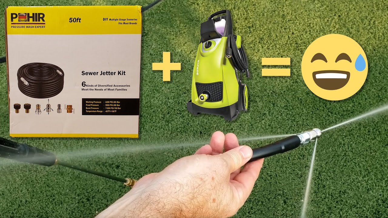 POHIR Sewer Jetter Kit REVIEW DIY Hydro Jet