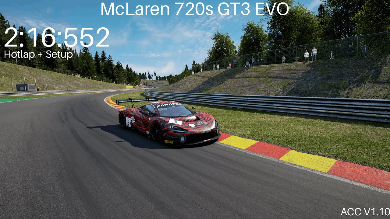 Spa McLaren 720s GT3 Evo | Hotlap + Setup | ACC V1.10