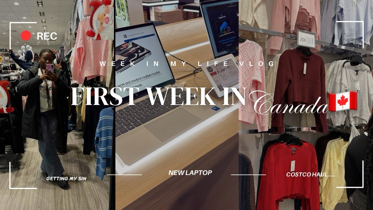 MY FIRST WEEK IN CANADA🇨🇦 AS AN INTERNATIONAL STUDENT (CPR class,SIN, Bank Acc,New laptop, shopping)