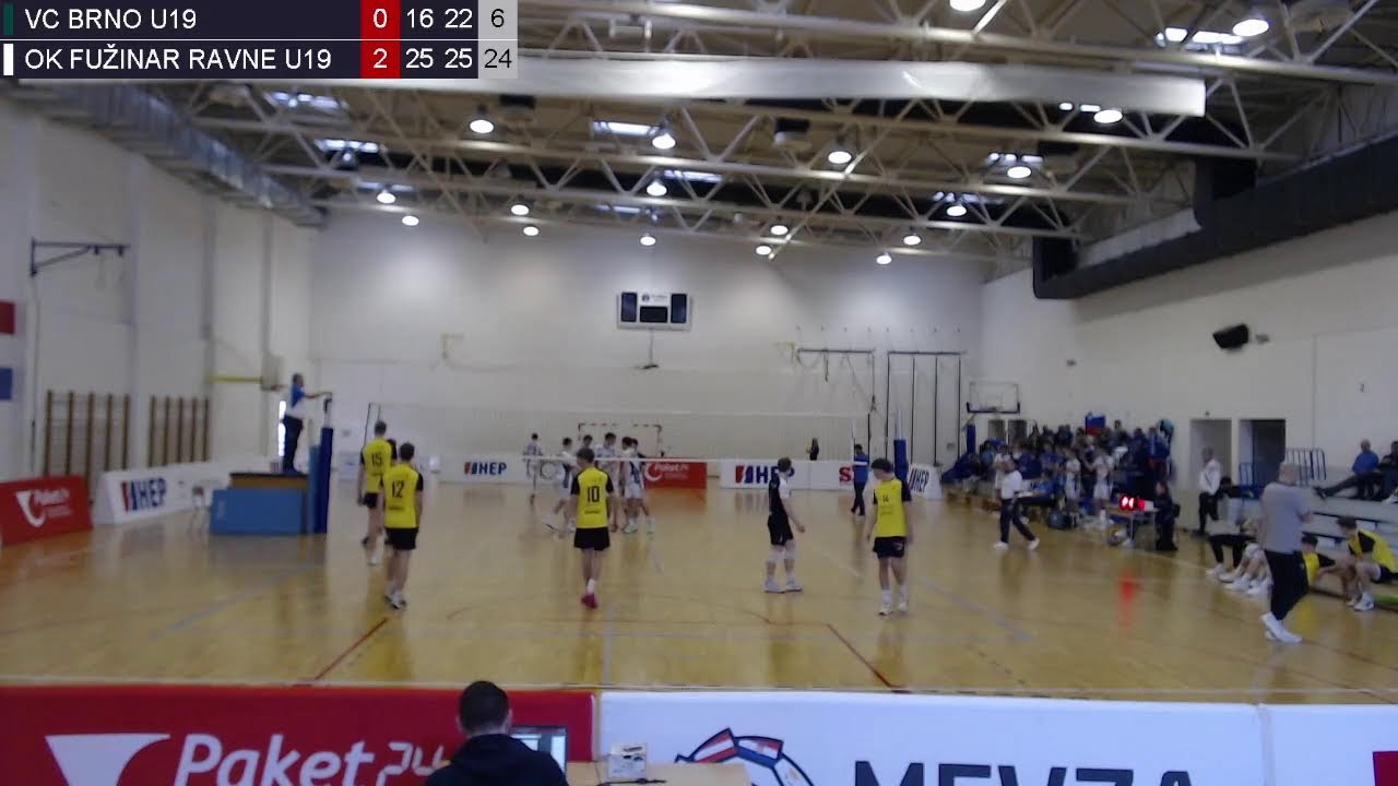 13.2.2026. MEVZA JUNIOR CLUB CHAMP., POOL A (M),  VC Brno (CZE) - OK Fužinar Ravne (SLO)