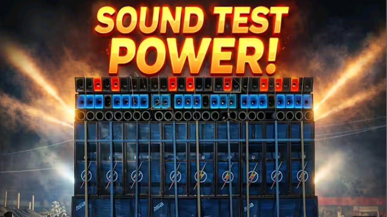 Sound test power music on fire road show
