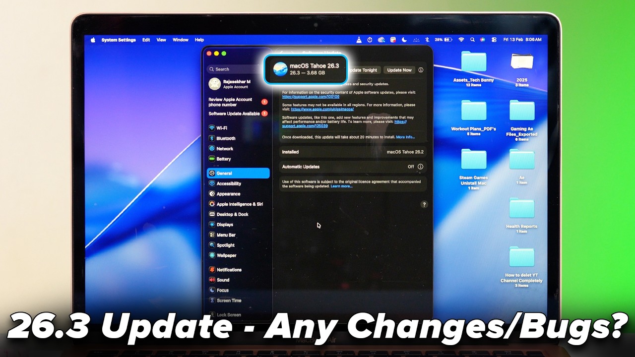 Обзор обновления macOS Tahoe 26.3 — стоит ли обновляться?