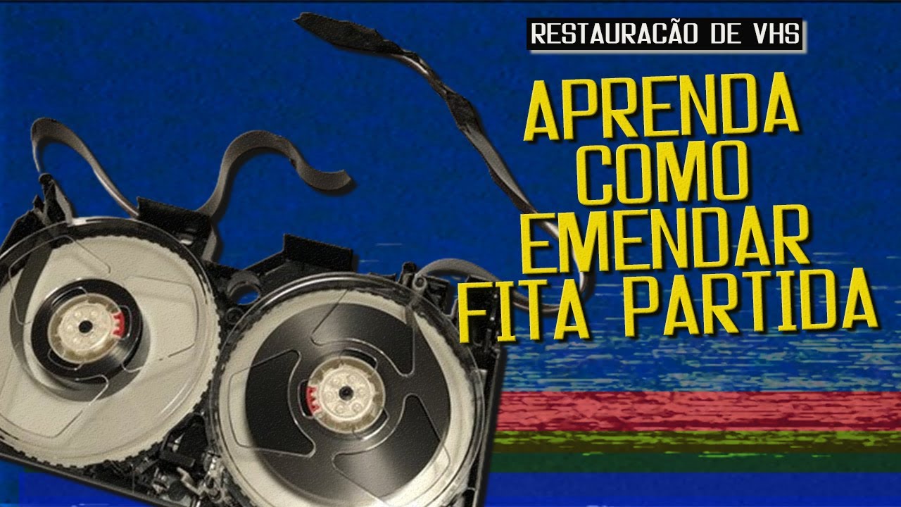 Restaurando uma fita VHS arrebentada!