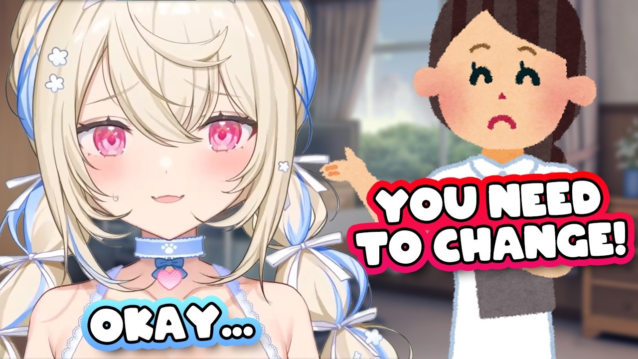 Fuwawa's PJ pants were too much for the nurse to handle