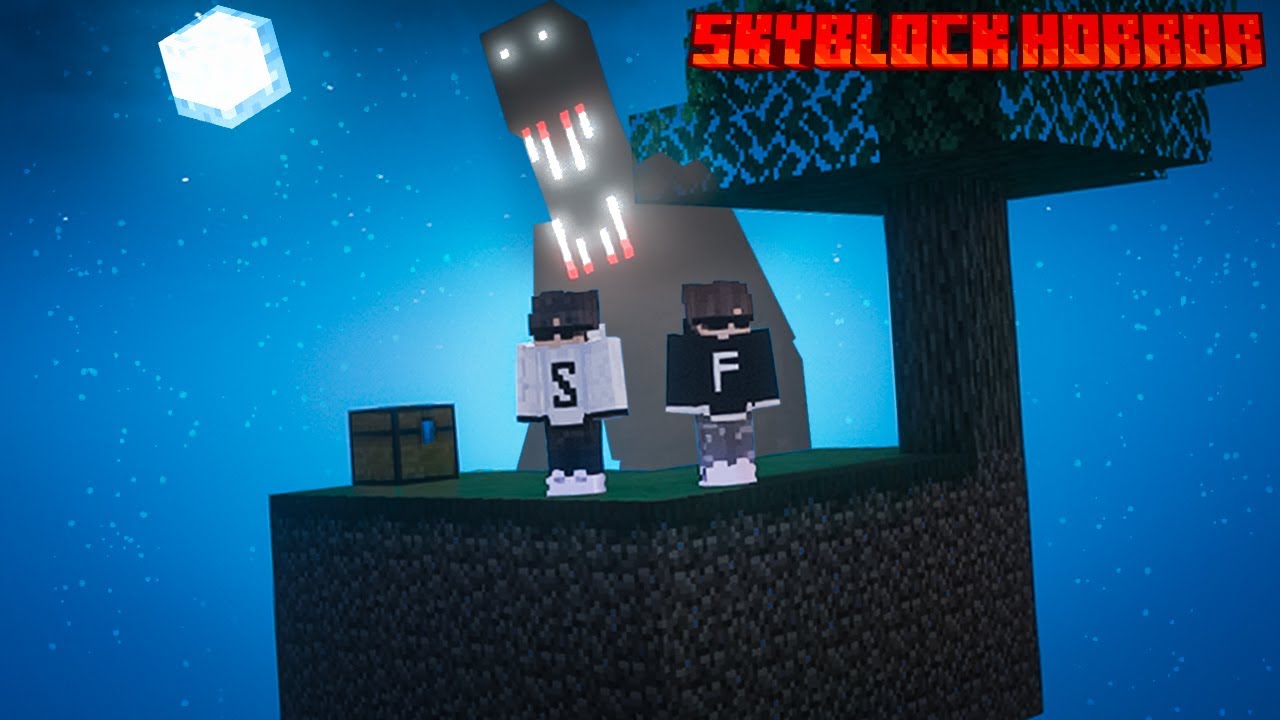 Surviving SkyBlock With Horror Mods!