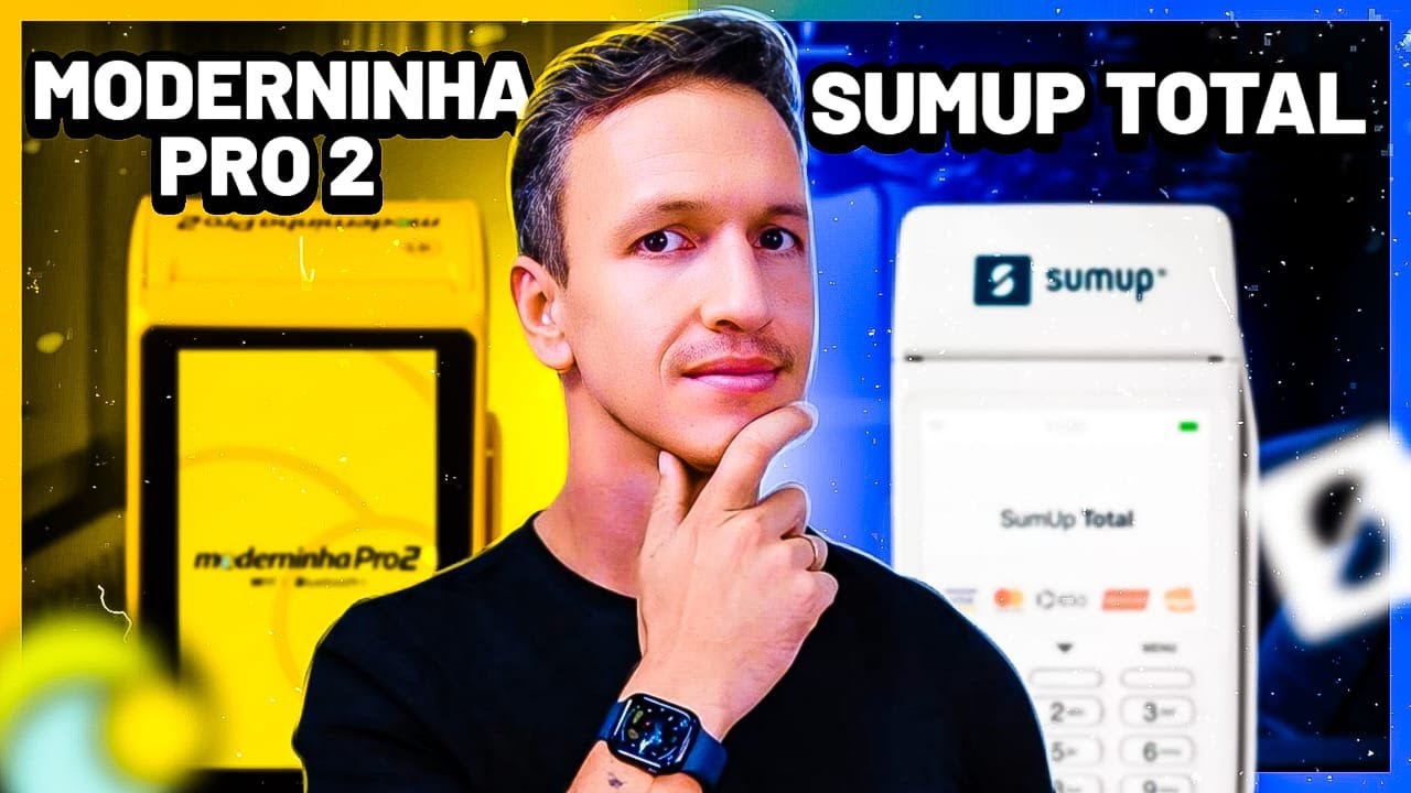 Qual a MELHOR MÁQUINA de Cartão em 2024? Moderninha PRO 2 ou Sumup TOTAL - Comparativo COMPLETO