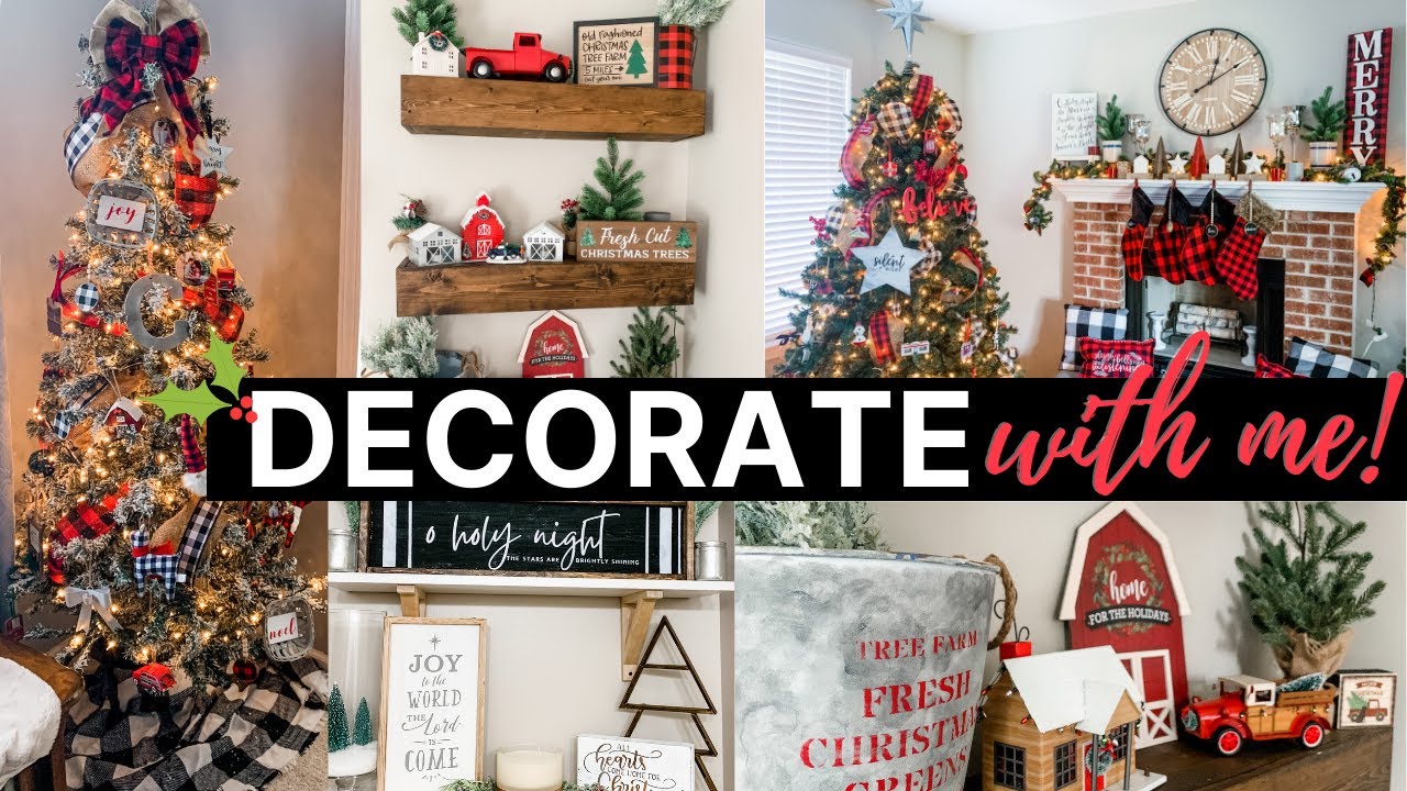Christmas 2020 Decorate with Me + My Favorite Holiday Decorating Hacks! | Buffalo Check Christmas