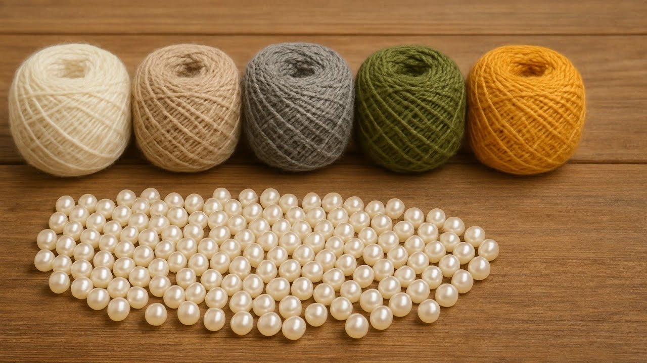Boncuk ve İplerle Harika Bir El İşi Fikri - Beautiful DIY Craft İdeawith Beads and Cords