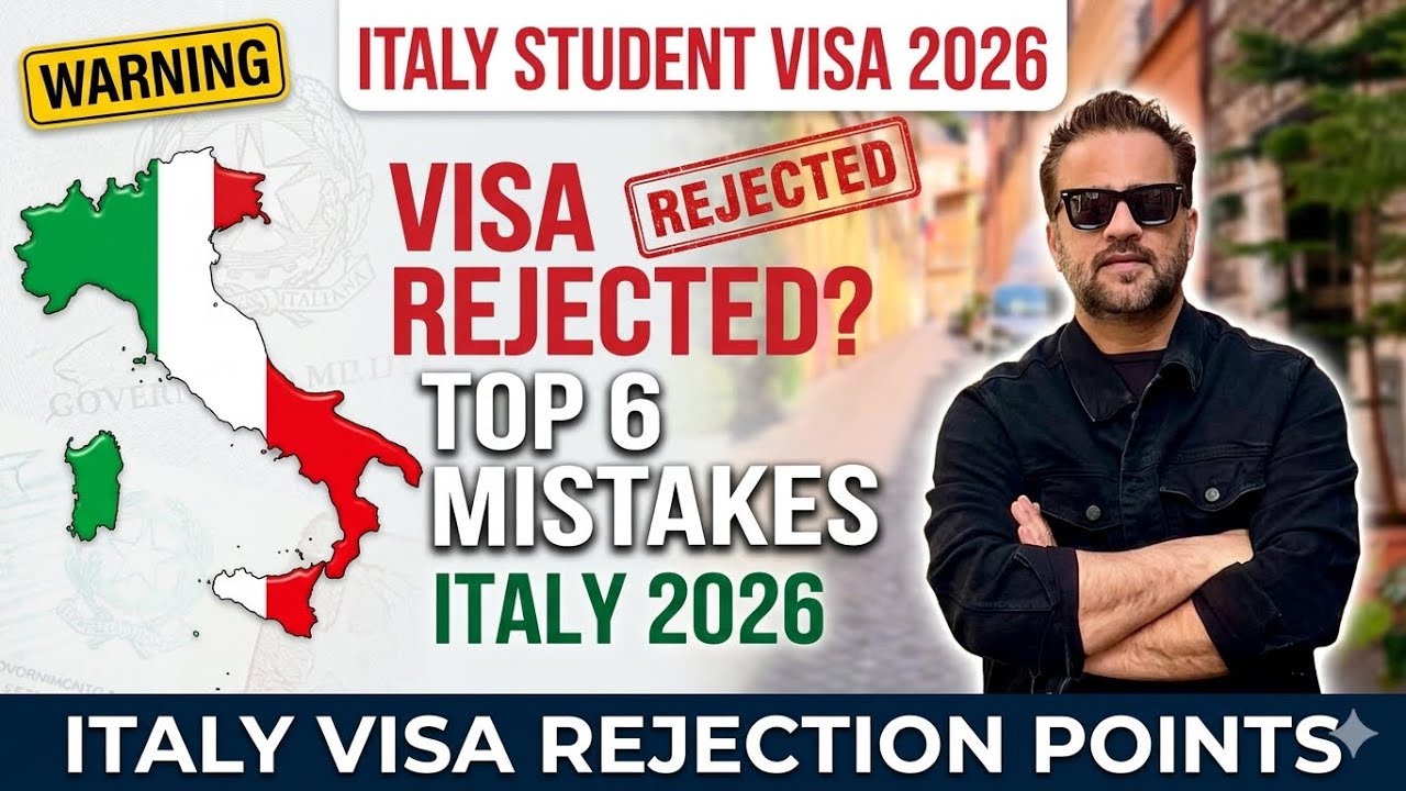 Italy Student Visa 2026: 6 Mistakes That Will Get You Refused | Pakistan Students Must Watch