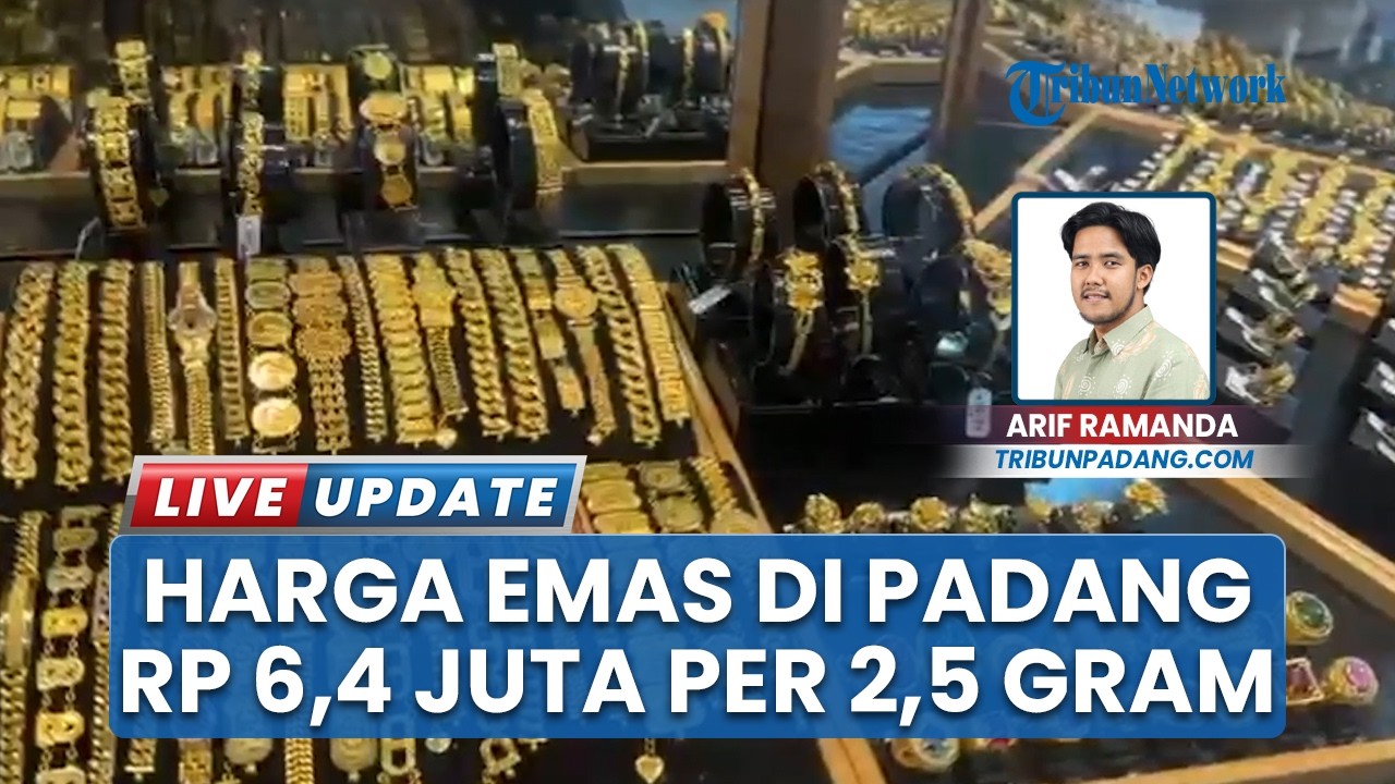 Harga Emas di Padang Tembus Rp 6,4 Juta per 2,5 Gram