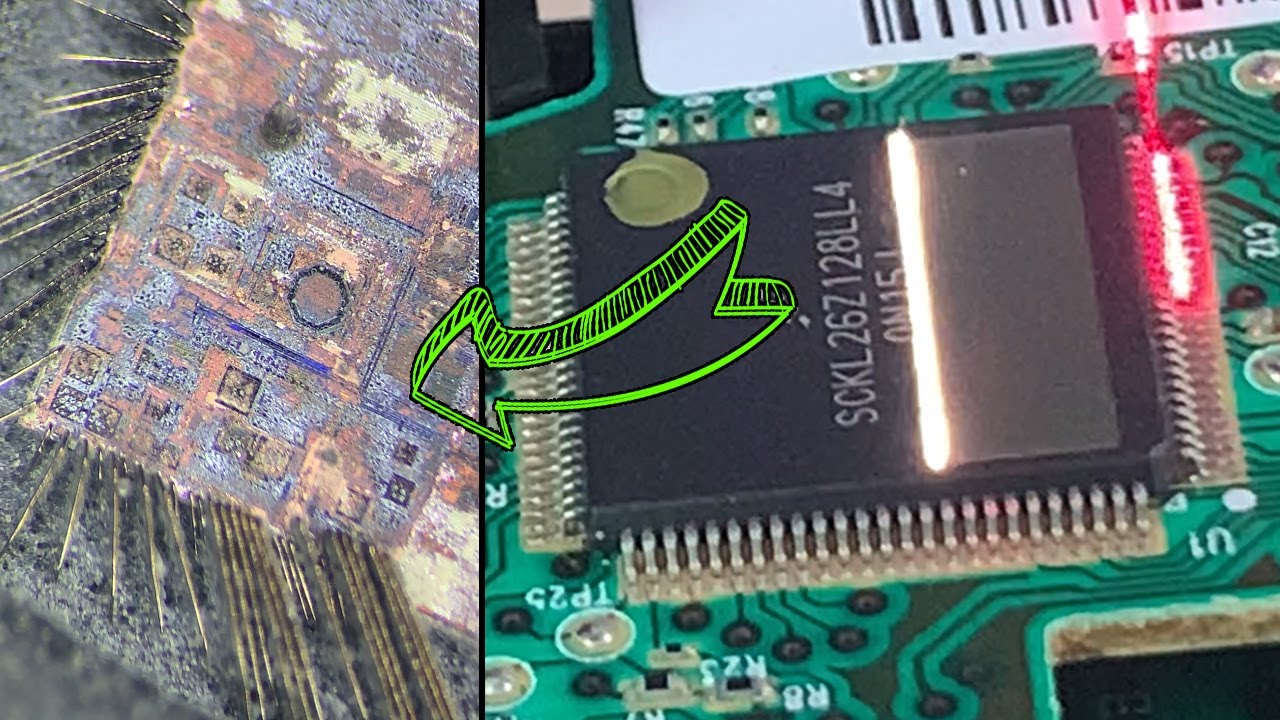 IC Laser decapsulation  - just experimenting with decapping