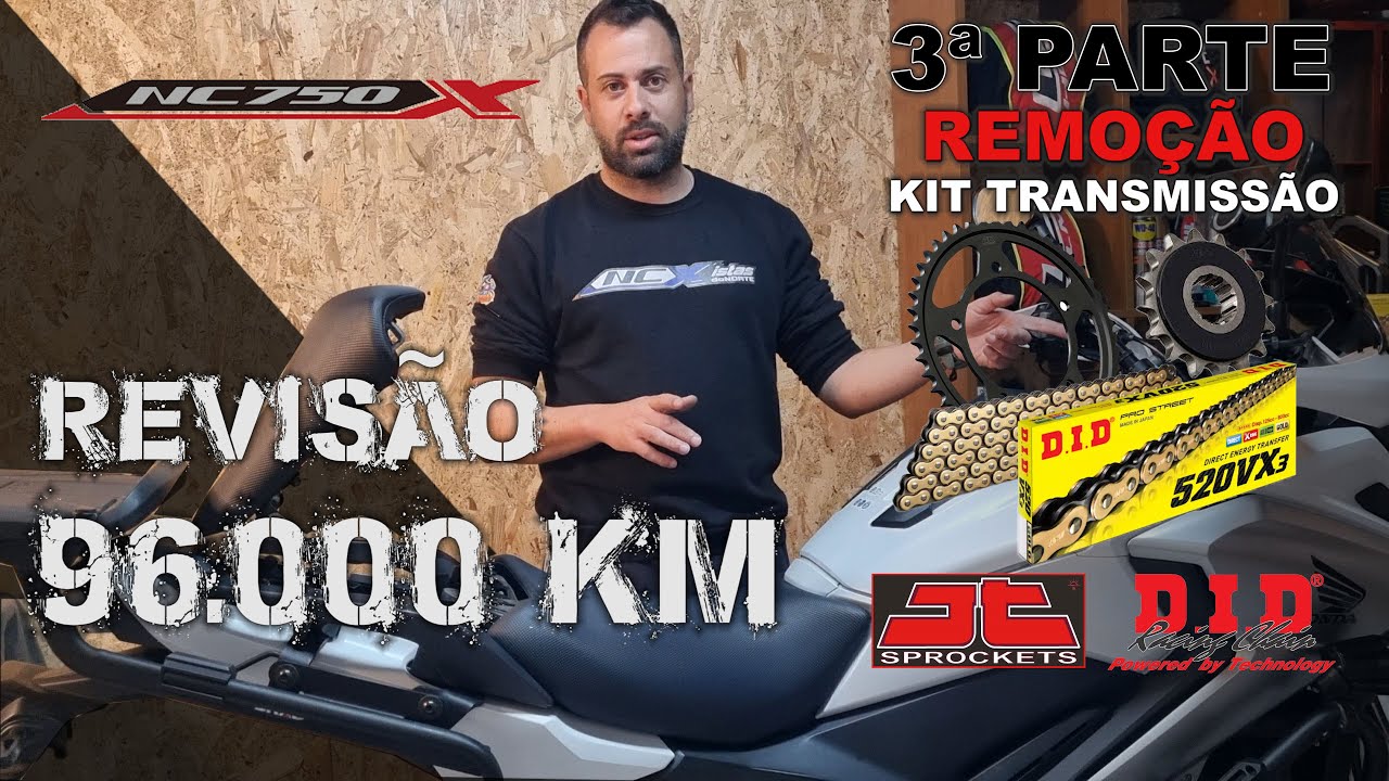 NC 750X | Revisão 96.000 Km - 3ª PARTE: Remoção Kit Transmissão