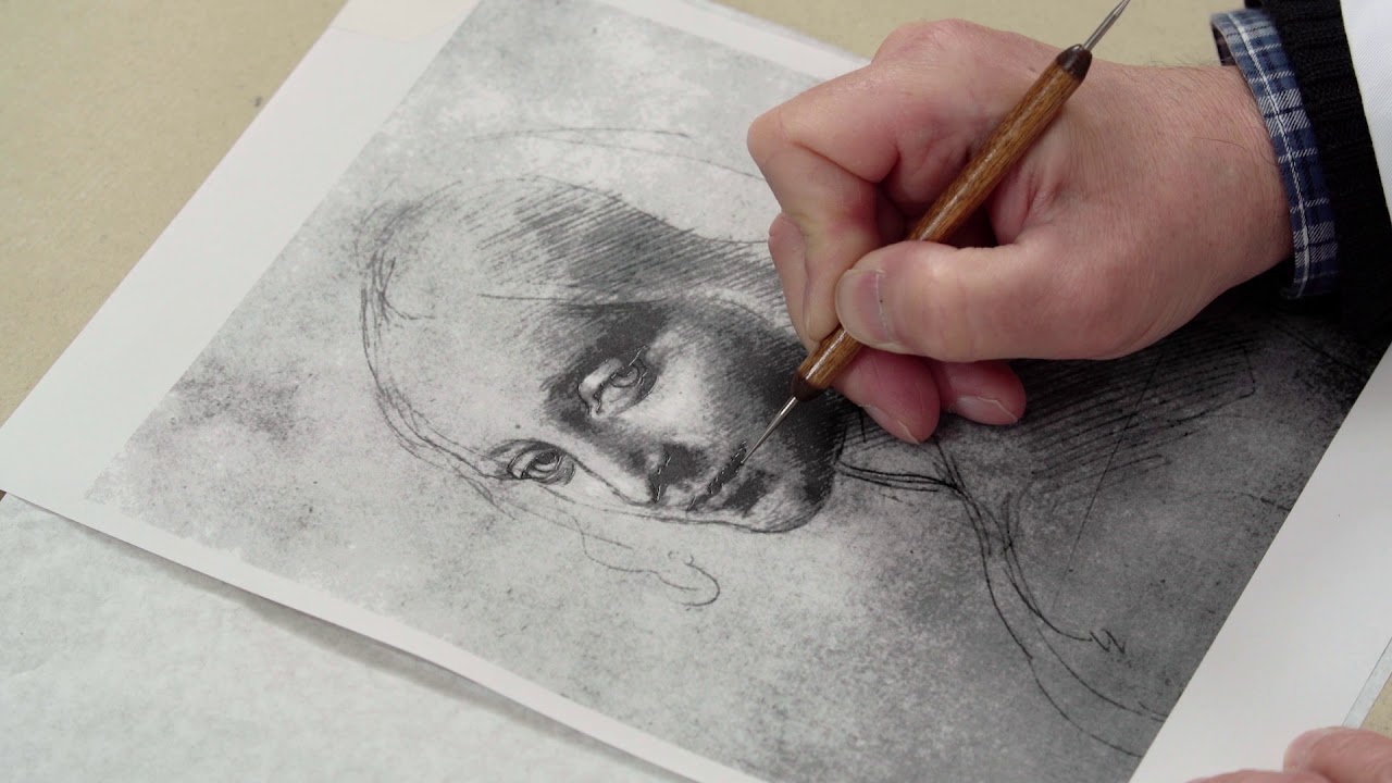 Clase 16. Como dibujar un retrato de Leonardo Da Vinci v2