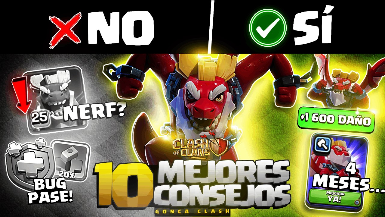 🚨 ¿NERF al DUQUE DRAGÓN? + BUG del PASE de ORO + 10 CONSEJOS CLAVE | Clash of Clans