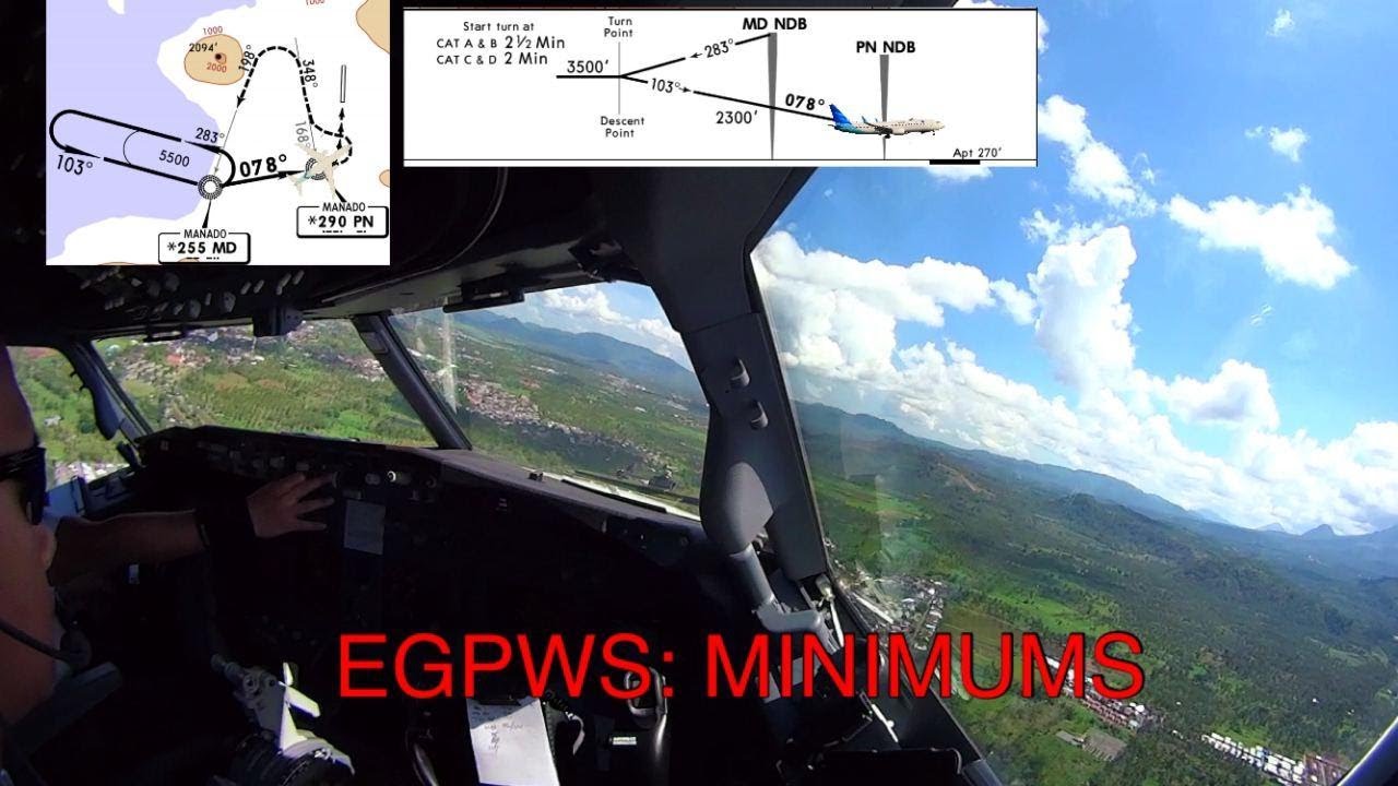 FINAL TURN AT 710 FEET -  SAM RATULANGI INTL AIRPORT