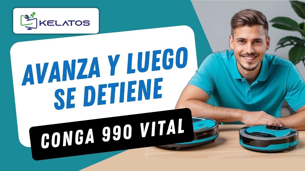 ¿Cómo reparar un Conga 990 Vital que avanza y luego se detiene? Cambio de Rueda