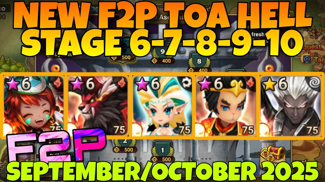 НОВЫЙ F2P TOA HELL 6 7 8 9 10 (НОРА, ДРУЗЬЯ, АСИМА, МЭЙ ХОУ ВАН, АТ ТАРОС) ВОЙНА ПРИЗЫВАТЕЛЕЙ СЕН...