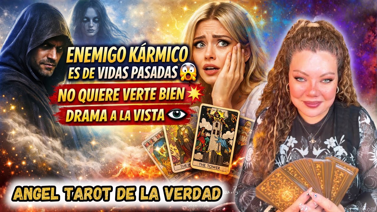 🧿ENEMIGO KÁRMICO TE ODIA Y TE PERSIGUE DESDE VIDAS PASADAS💥QUIERE VERTE EN LA RUINA😱DRAMA LA VISTA🔮