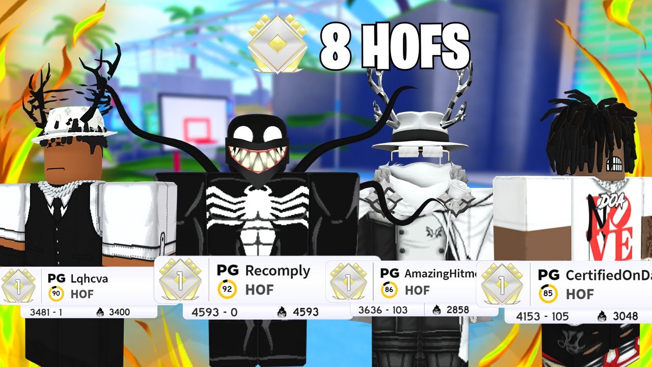 2 HOF TEAMS PLAY AGAINST EACH OTHER ON THE 4V4 COURT IN HOOPZ!? 😱 (ROBLOX)