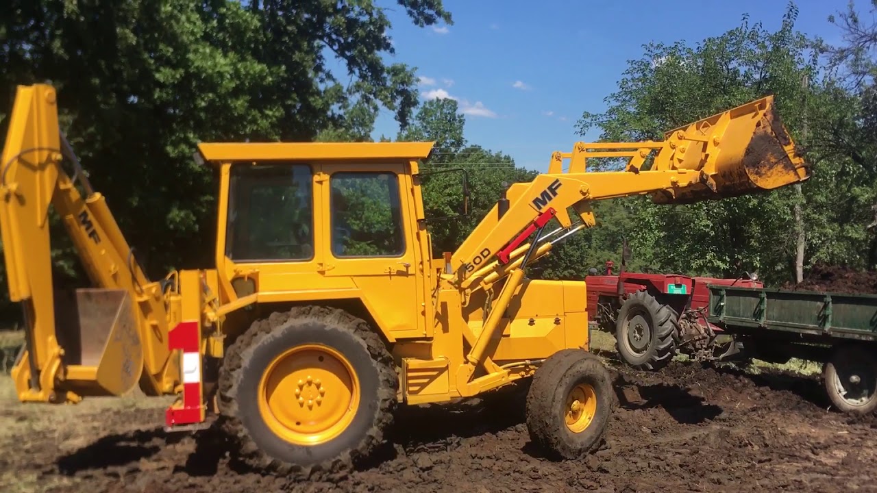 Utovar stajnjaka sa MF 50D