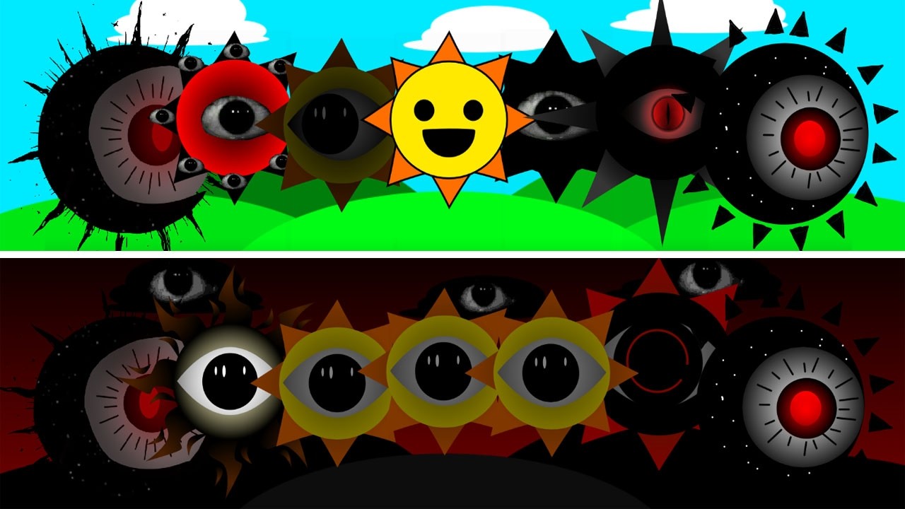 Sprunki but all Mr Sun's Mod normal and horror