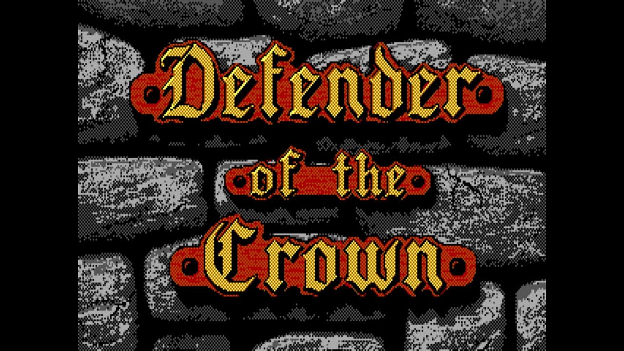 Defender of the Crown (PC) – Écran-titre (version EGA, haut-parleur interne) – 1080p