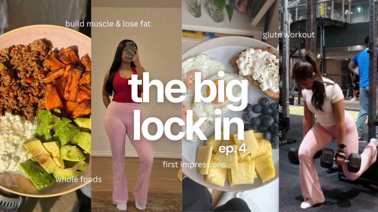 THE BIG LOCK IN ep. 4 | realistic full day of eating, Women’s Best try-on review, leg day