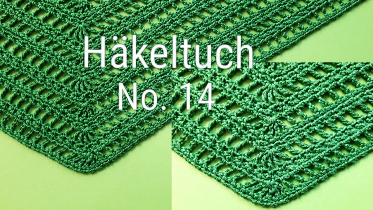 sehr flaches Dreieckstuch häkeln