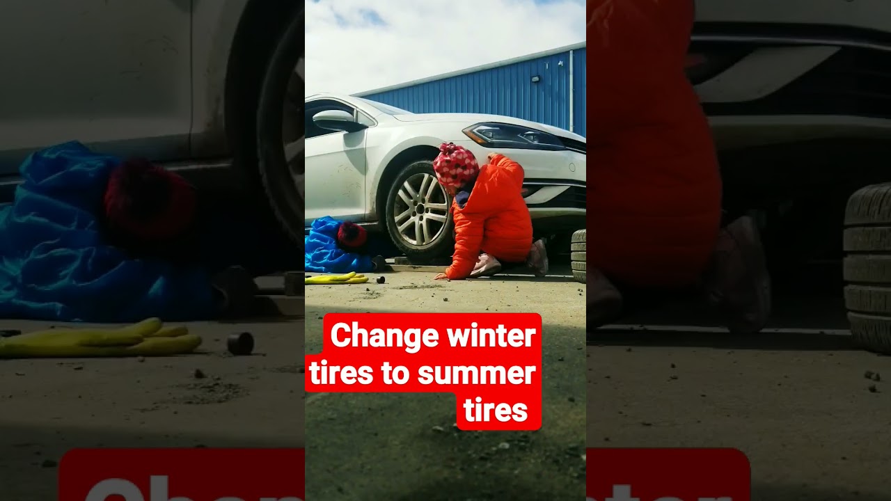 HOW TO CHANGE TIRES #howtochangetires #changetire #wintertires #summertires #music #folklore