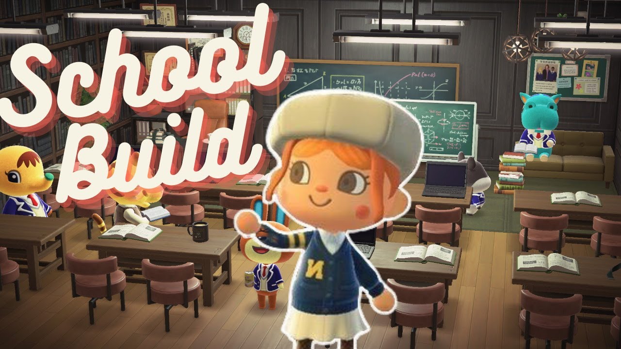 Building a SCHOOL HHP | Unlock a bigger room | Animal Crossing | SPEED BUILD