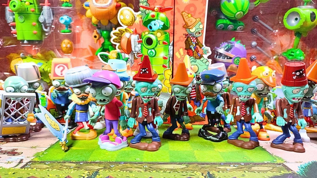 PLANTS VS ZOMBIES Toys set ASMR | Which ONE do you like from PVZ 2 Toys Review 植物大战僵尸玩具套装