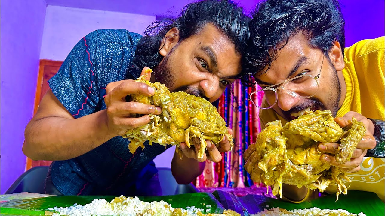 8kg!!🍗 whole green chicken | eating challenge 😱