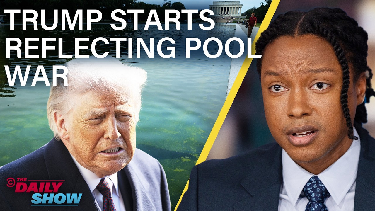 Trump Tries to Catch Reflecting Pool &ldquo;Vandals&rdquo; & Miami Gets a Scottish Takeover | The Daily Show