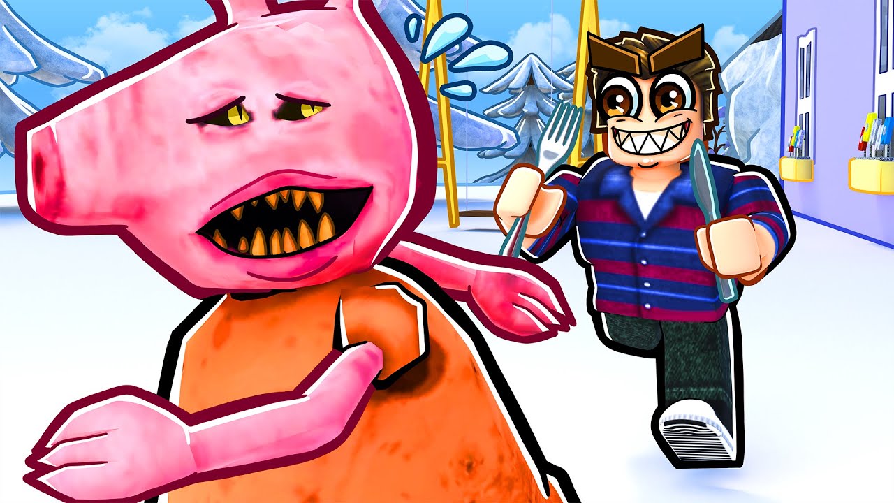 ROBLOX HUNGRY PIG но я ем свинью