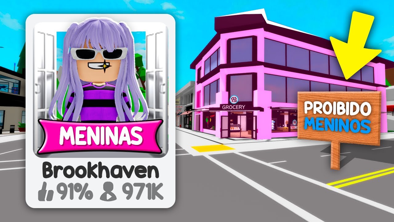 Eu CRIEI UM BROOKHAVEN SÓ PARA MENINAS