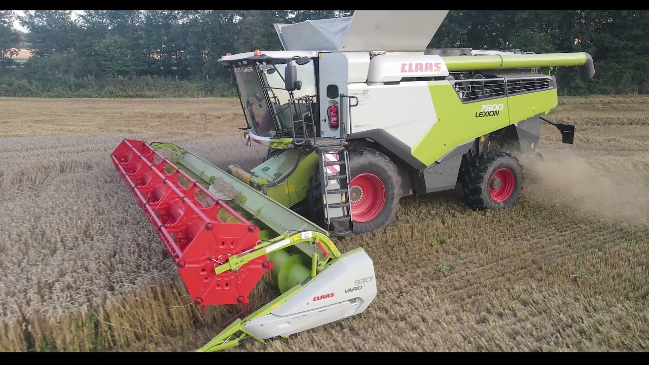 MOISSON de Blé 2021 avec une nouvelle CLAAS LEXION 7600