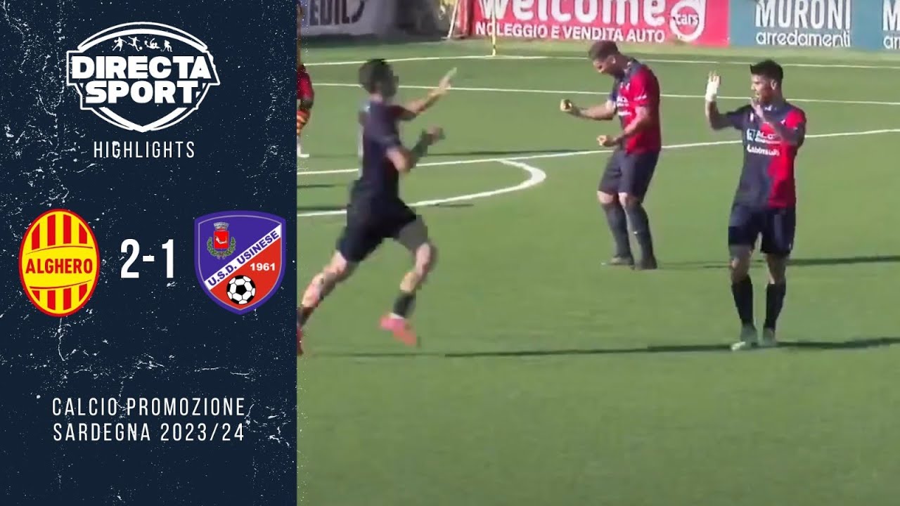 Calcio Promozione Finale Andata - Alghero-Usinese 2-1 (Highlights)