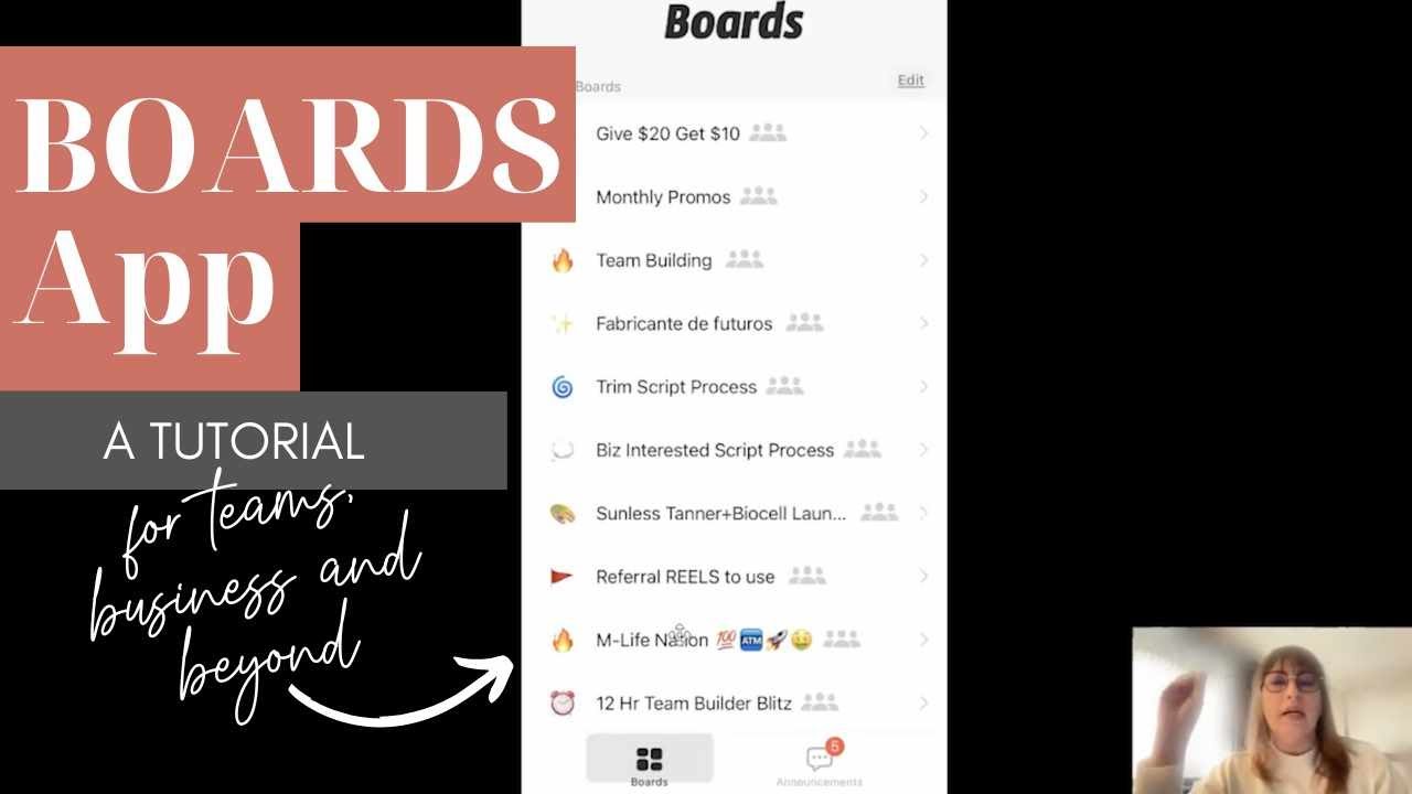 How to use the Boards app - a tutorial.