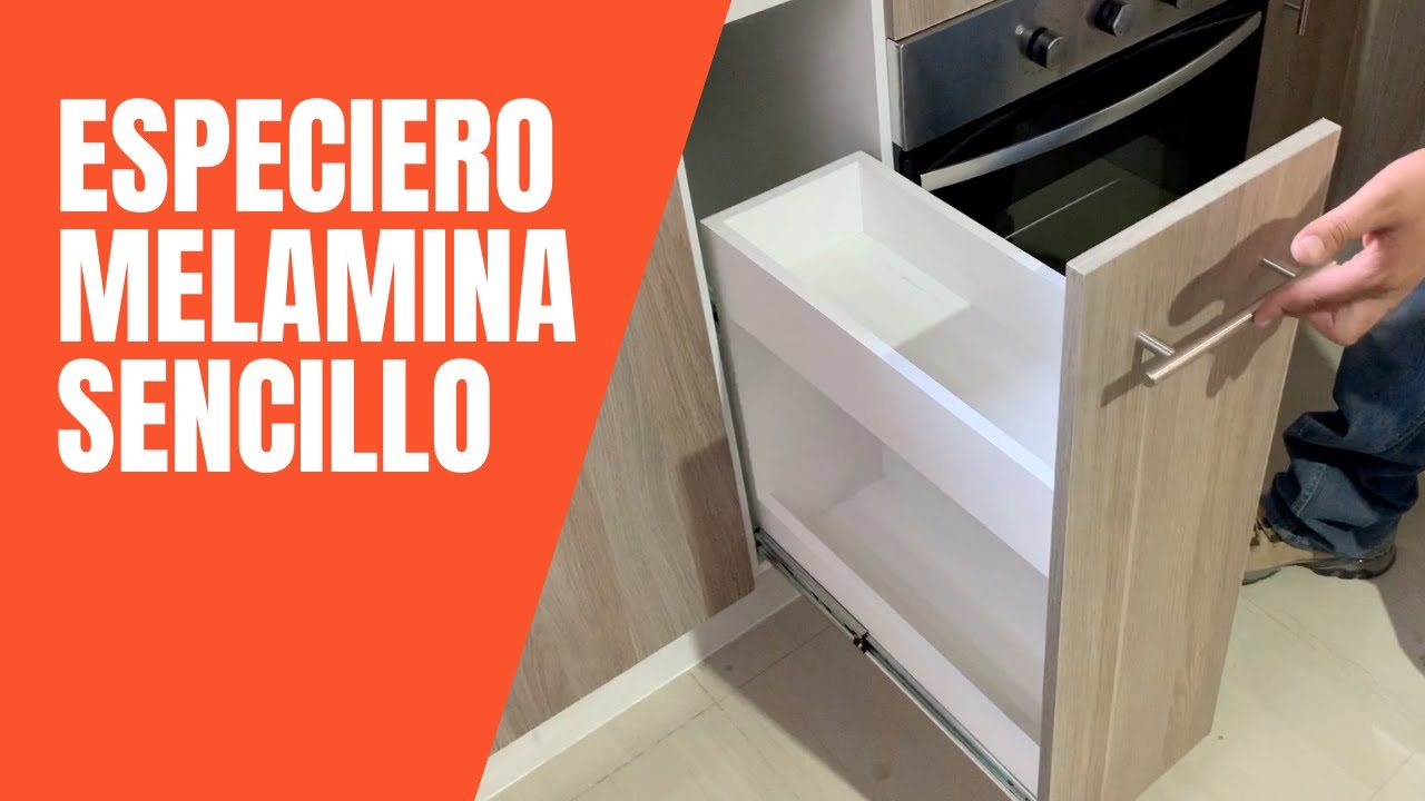 Como hacer un especiero de Melamina - Carpinteria Facil