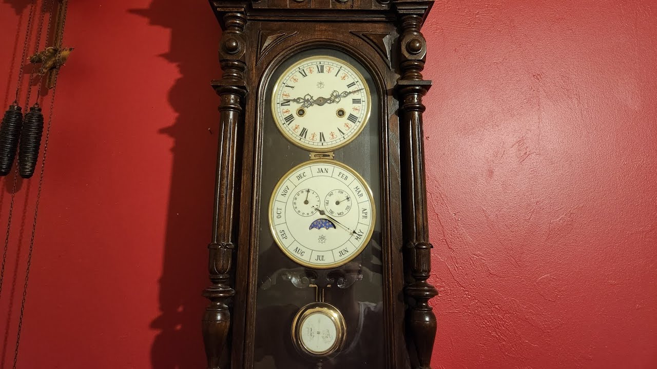 Antique Junghans Calendar Wall Clock Restoration