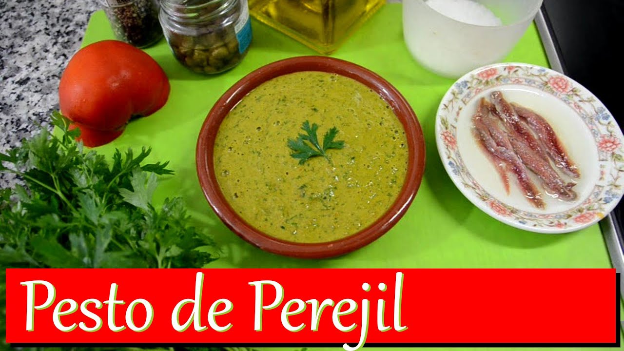 Pesto de Perejil. Las Recetas del Hortelano