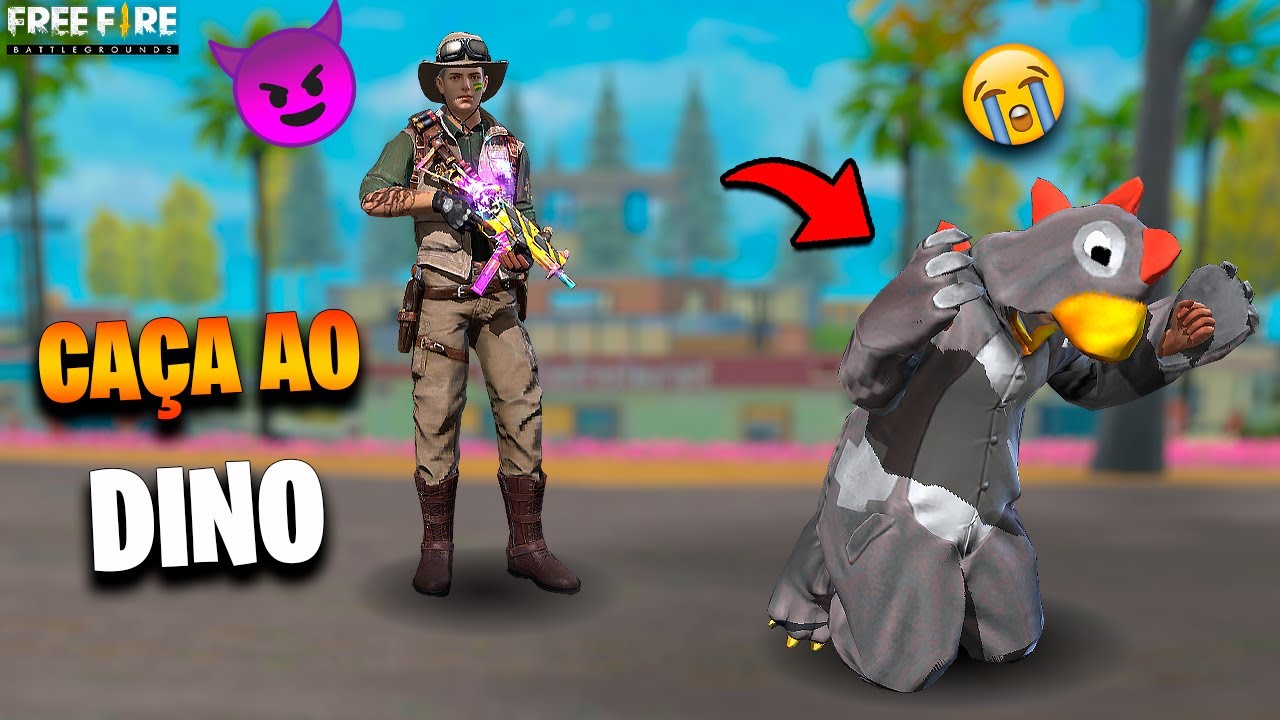 PROCURANDO O DINO NO MAPA NOVA TERRA NO FREE FIRE #freefire #ff