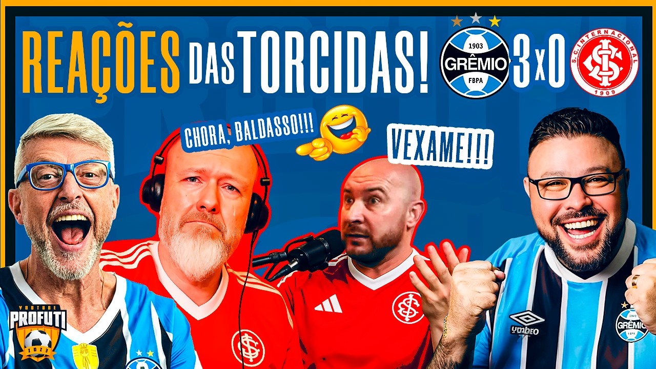 Grêmio amassa o Inter na final! 3x0 e Baldasso perde o controle! 😱🔥