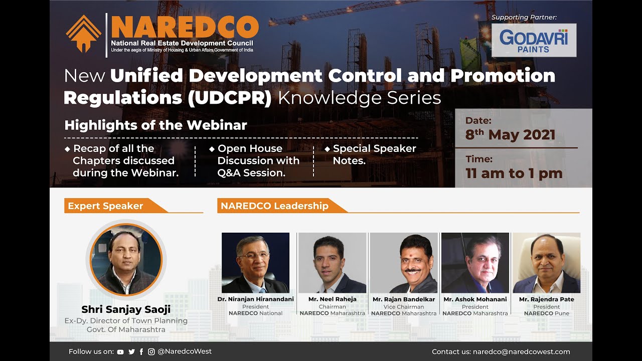 Part 4 - NAREDCO Knowledge Series on Unified Development Control and Promotion Regulation #UDCPR